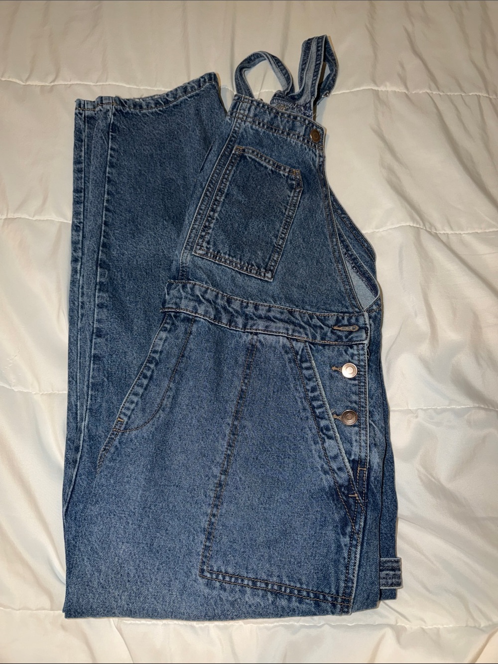 Celebrity Pink Classic Denim Overalls in Blue